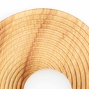 Wooden design wall light "RIANNE" - G9 - Ø28cm