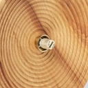 Wooden design wall light "RIANNE" - G9 - Ø28cm