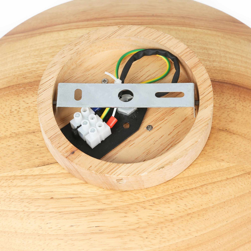 Wooden design wall light "RIANNE" - G9 - Ø28cm