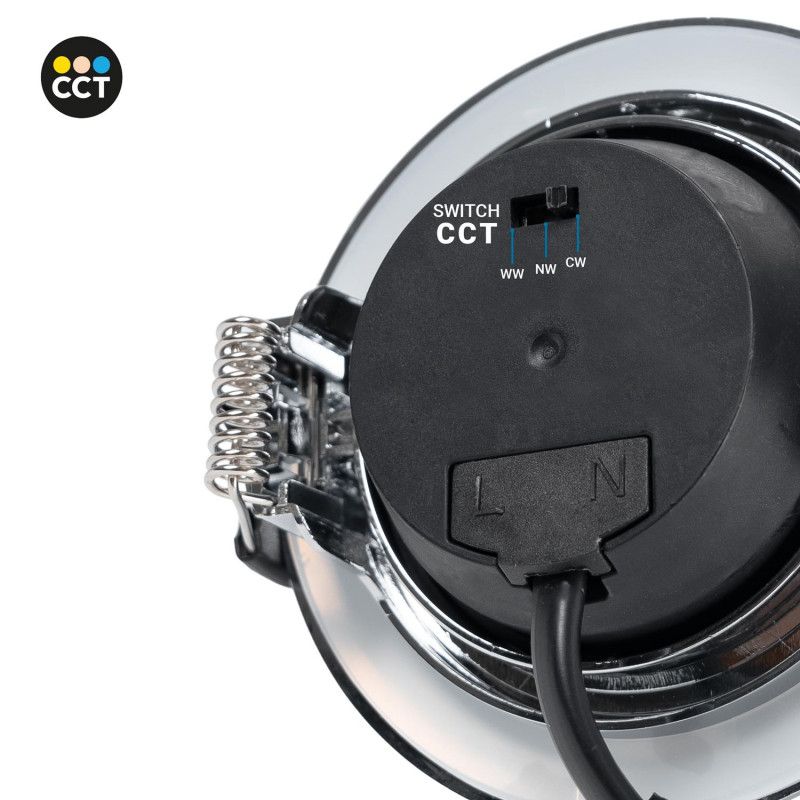 Indoor LED Downlight- 7W - CCT - TRIAC- 630lm - Cut Ø 70mm - IP20