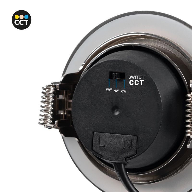 Indoor LED Downlight- 7W - CCT - TRIAC- 630lm - Cut Ø 70mm - IP20