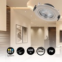 Indoor LED Downlight- 7W - CCT - TRIAC- 630lm - Cut Ø 70mm - IP20