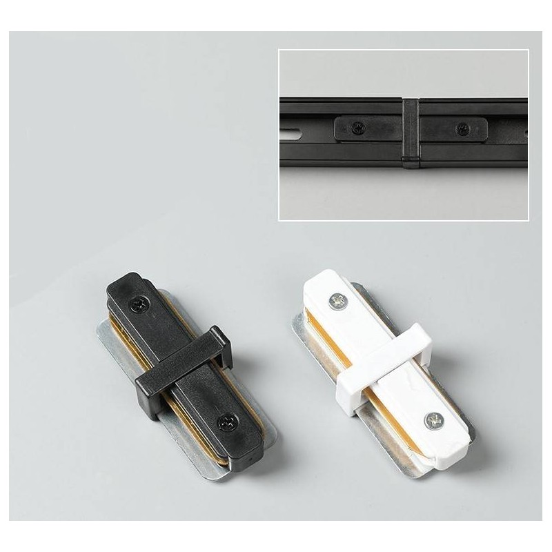 Straight rigid joint for single-phase rail