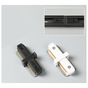 Straight rigid joint for single-phase rail