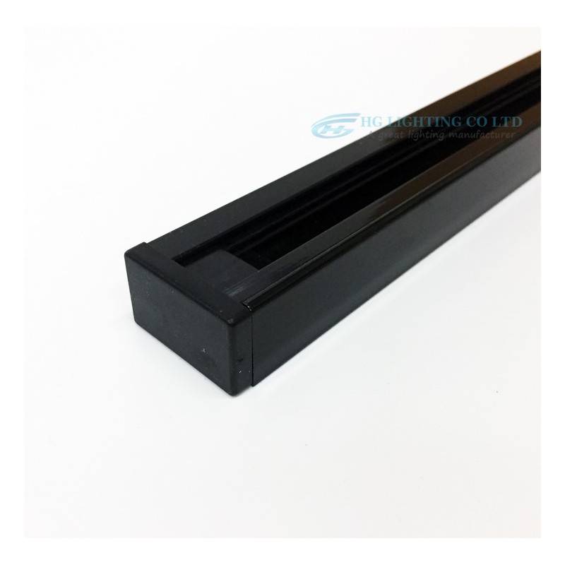 Surface mounted 1-phase track for LED spotlights - 1 m