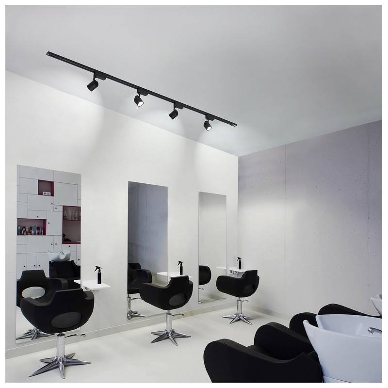 Surface mounted 1-phase track for LED spotlights - 1 m