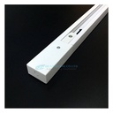 Surface mounted 1-phase track for LED spotlights - 1 m
