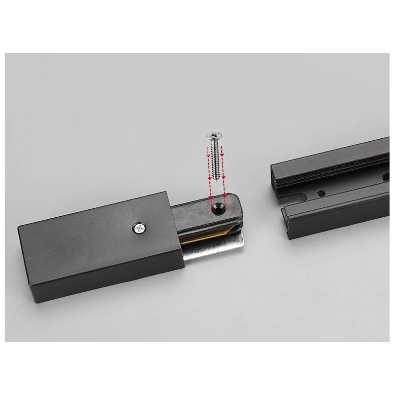 Surface mounted 1-phase track for LED spotlights - 1 m