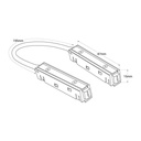 Corner connector for magnetic rails 20mm