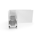 L-joint for surface magnetic rails 20mm - Horizontal