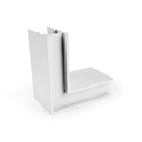 L-joint for surface magnetic rails 20mm - Horizontal