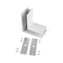 L-joint for surface magnetic rails 20mm - Horizontal
