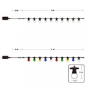 LED light garland 10 integrated bulbs - 8 meters