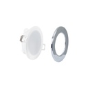 Outdoor LED Downlight Kit 5W - IP65 - 3000K + Interchangeable bezel - TRIAC dimmable - Ø68mm