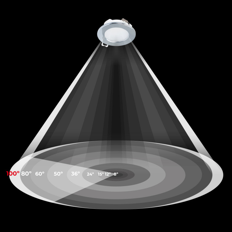 Kit Downlight LED exterior 5W - IP65 -  3000K + Aro intercambiable - TRIAC regulable - Corte Ø68mm