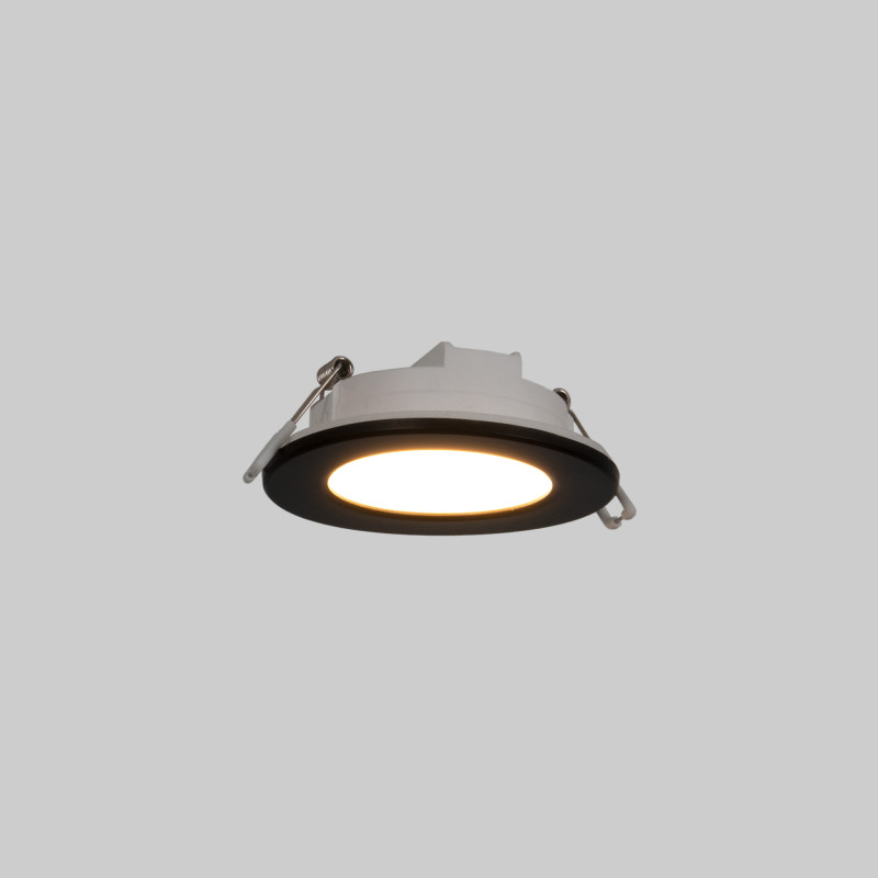 Kit Downlight LED exterior 5W - IP65 -  3000K + Aro intercambiable - TRIAC regulable - Corte Ø68mm