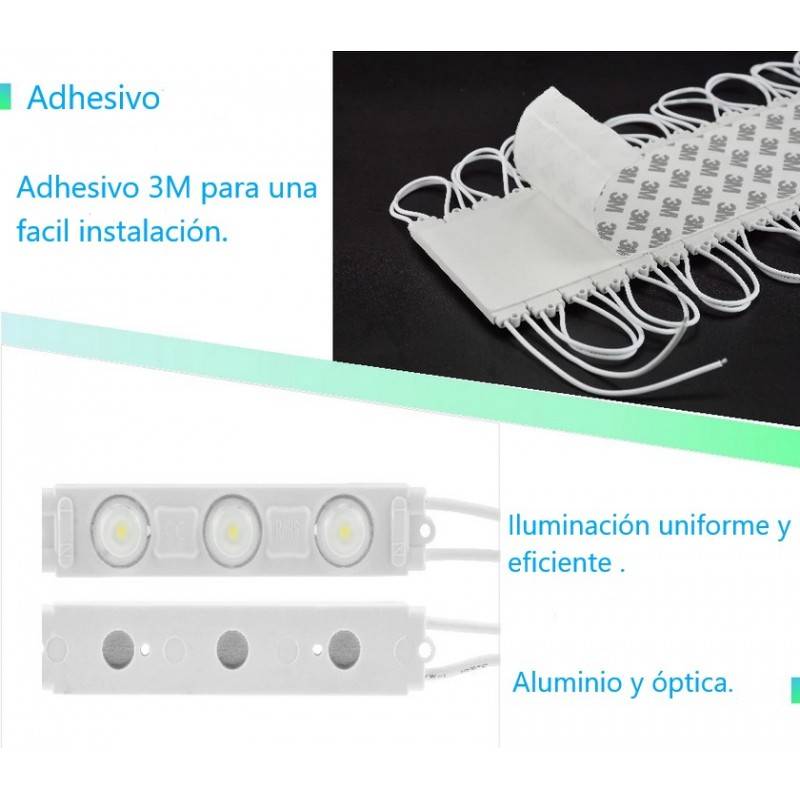 LED module for signage 2.5W direct to 230V IP65 120º.