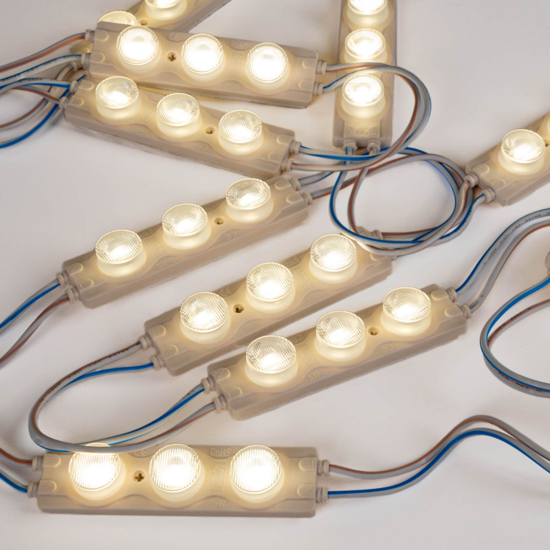 Single-color LED module for signage - 2.8W - 220V AC - IP65 - 16º