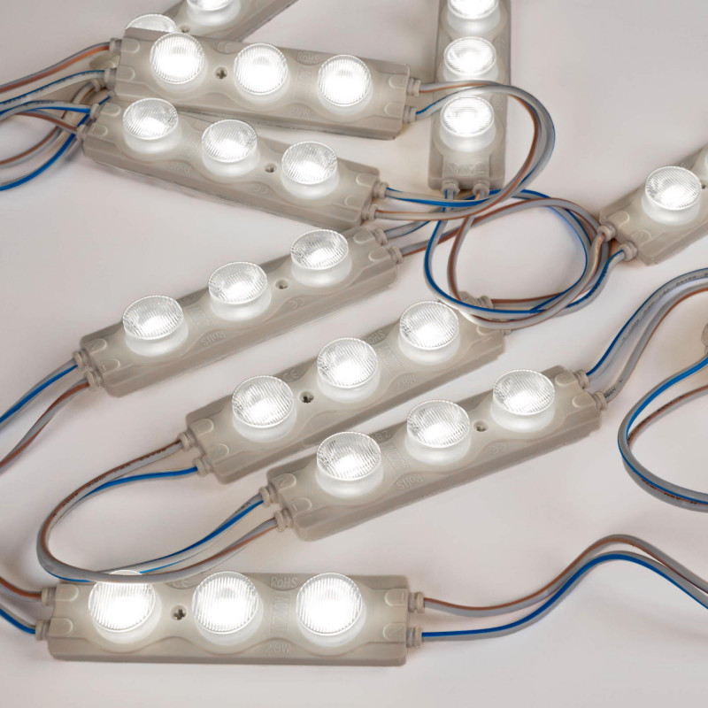 Single-color LED module for signage - 2.8W - 220V AC - IP65 - 16º