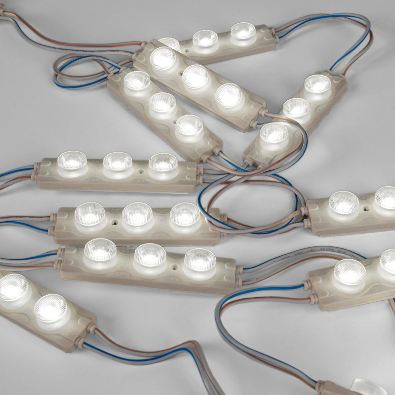Single-color LED module for signage - 2.8W - 220V AC - IP65 - 16º