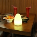 RGBW 1,5W Outdoor table lamp - Rechargeable - White resin - IP65