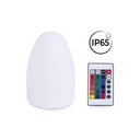 RGBW 1,5W Outdoor table lamp - Rechargeable - White resin - IP65