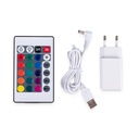 RGBW 1,5W Outdoor table lamp - Rechargeable - White resin - IP65