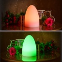RGBW 1,5W Outdoor table lamp - Rechargeable - White resin - IP65