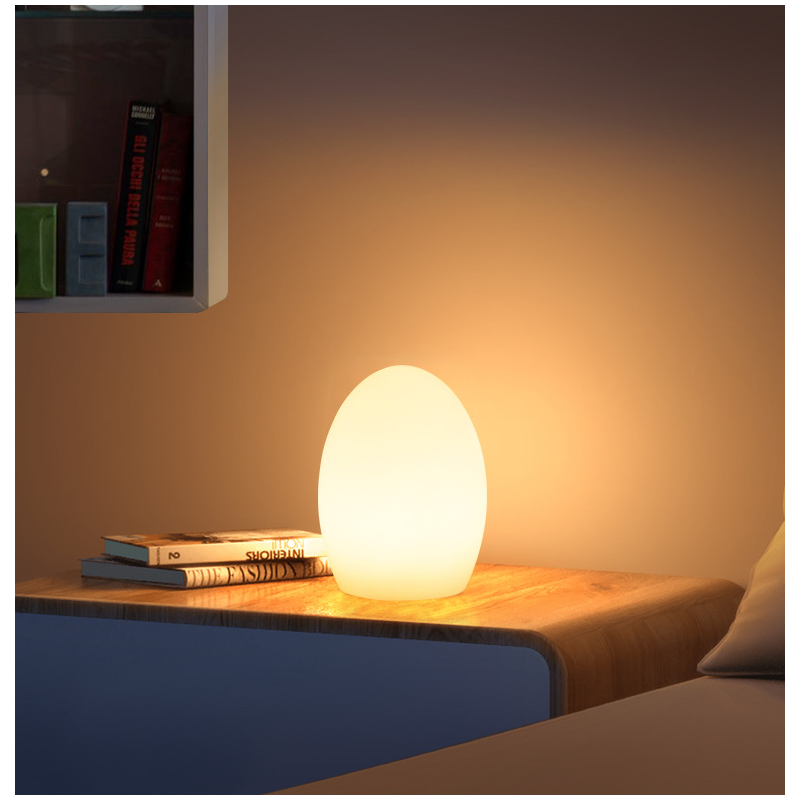 RGBW 1,5W Outdoor table lamp - Rechargeable - White resin - IP65