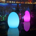 RGBW 1,5W Outdoor table lamp - Rechargeable - White resin - IP65
