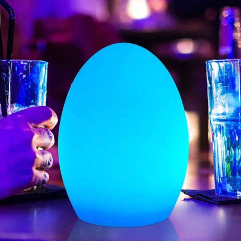 RGBW 1,5W Outdoor table lamp - Rechargeable - White resin - IP65