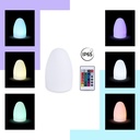 RGBW 1,5W Outdoor table lamp - Rechargeable - White resin - IP65