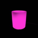 Rechargeable RGBW LED planter - 5W - White resin - IP65 - 40x40cm