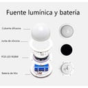 Rechargeable RGBW LED planter - 5W - White resin - IP65 - 40x40cm