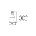 E14 to E27 thread adapter
