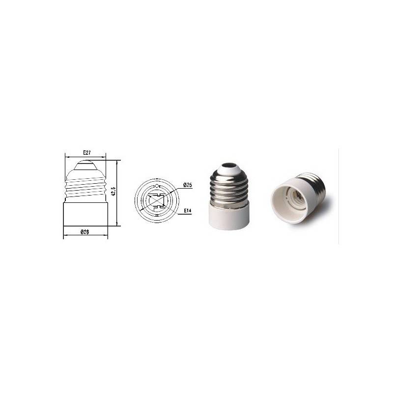 E27 to E14 thread adapter