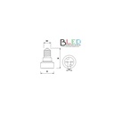 E14 to MR16 thread adapter