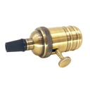 Retro vintage lamp holder socket bronze finish with switch E27