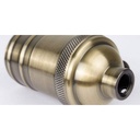 Retro vintage lamp holder socket bronze finish with switch E27