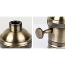 Retro vintage lamp holder socket bronze finish with switch E27