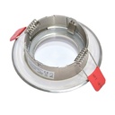 IP54 waterproof fixed recessed downlight ring Ø83MM Nickel for GU10 / MR16