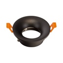 Aluminum recessed downlight ring aluminum cut Ø75mm