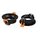 Aluminum recessed downlight ring aluminum cut Ø75mm
