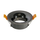 Fixed round downlight ring for dichroic bulb GU10 / MR16