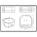 Mini Regulator (RF + PUSH) Single Color Triac 400W max. 230V (1 channel) SUNRICHER - Perfect RF