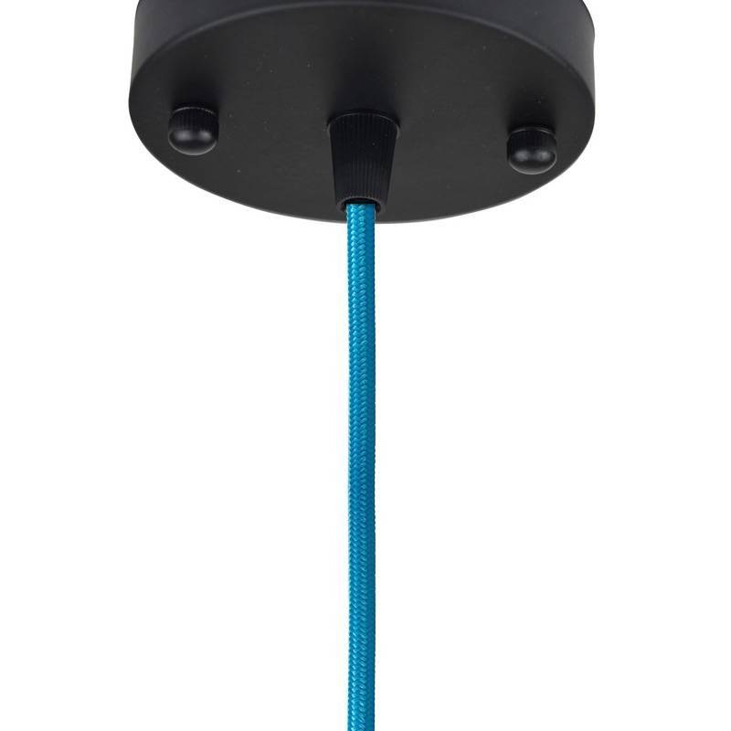 METAL PENDANT LAMP ROSETTE, BLACK MATTE FINISH