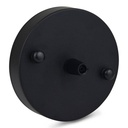 METAL PENDANT LAMP ROSETTE, BLACK MATTE FINISH