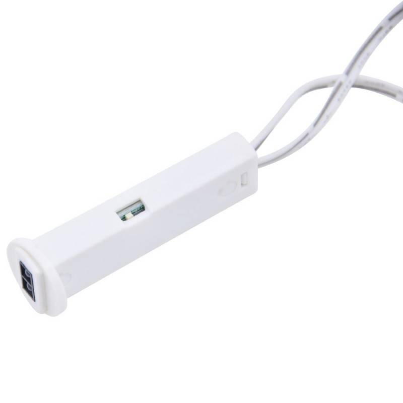Switch with recessed sensor for cabinets IR 12/24V-DC IP20