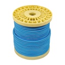 Decorative textile electric cable 2X0,75 white and blue