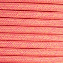 2X0,75 tiger color (pink and yellow) decorative textile electric cable, Nordic style